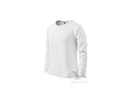 Detské tričko dlhý rukáv biele
