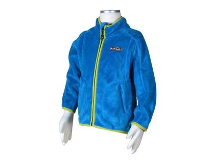 Chlpatá mikina so stojačikom, tyrkysová