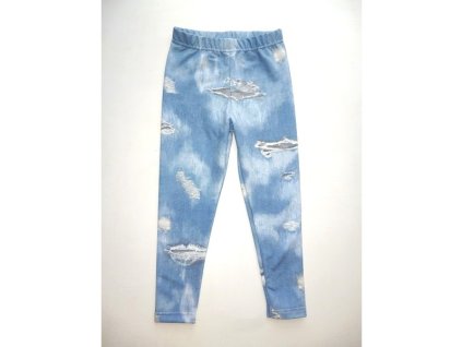 Dievčenské oteplené legíny kvietky