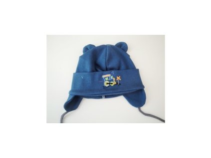 Čiapka vláčik tm.modrá