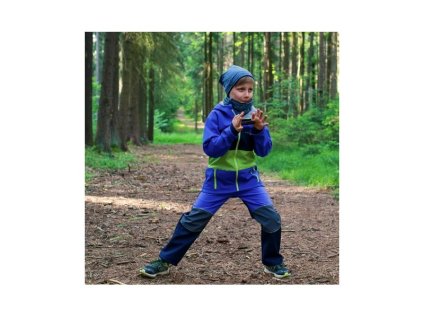 Softshellové nohavice podšité fleecom tm.modro-královsky modré