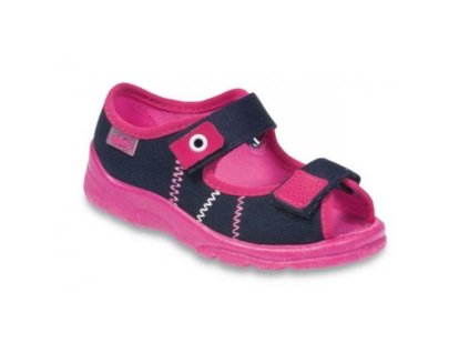 Papuče BEFADO sandálky ružovomodré