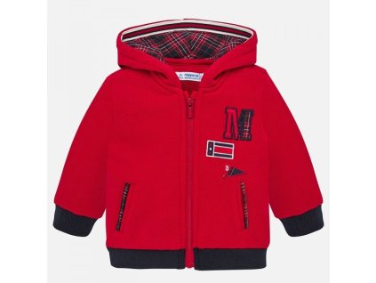 Chlapčenská mikina MAYORAL 2458 tmavočervená