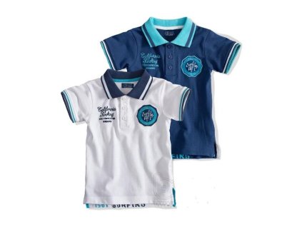 Tričko POLO SURF biele