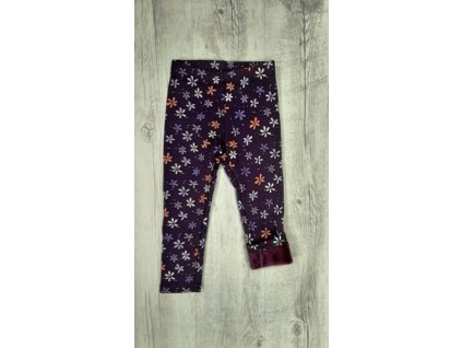 Dievčenské legíny zateplené kožúškom vzor