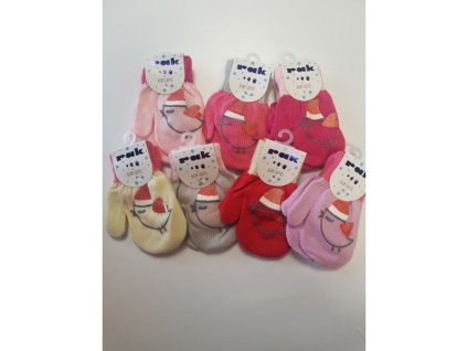 Detské rukavice palcové 12 cm rôzne farby