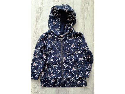 Dievčenská mikina tmavomodrá vzor