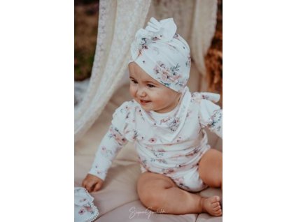 Dievčenská čiapka - turban DALMA bambus