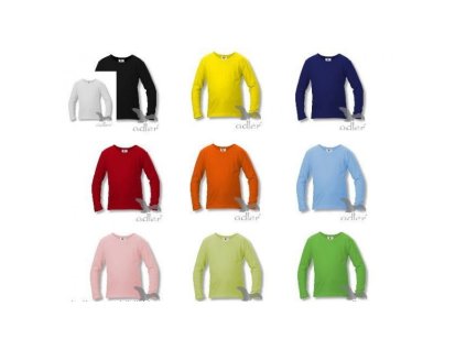 Detské tričko dlhý rukáv žltá