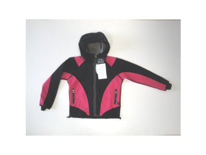 Softshellová bunda s kapucou, ružová