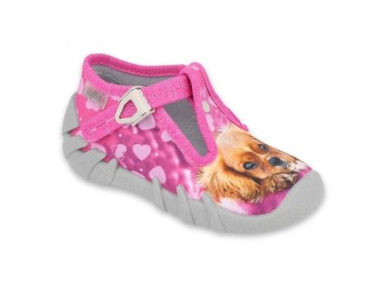 Papuče BEFADO ružový psík