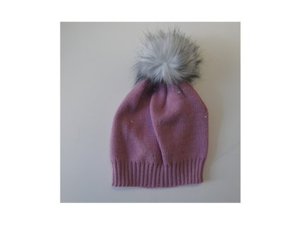 Čiapka Krystalek ružová