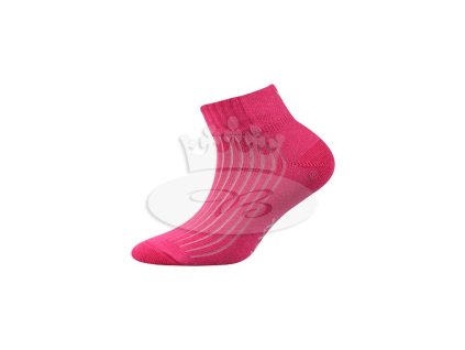 Detské ponožky so striebrom fuxia