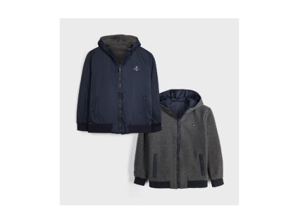 Chlapčenská bunda MAYORAL 7464 modrá/šedá
