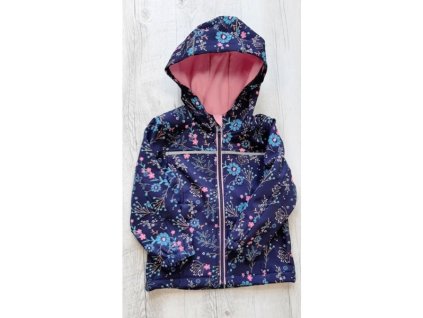 Dievčenská softshellová bunda kvety
