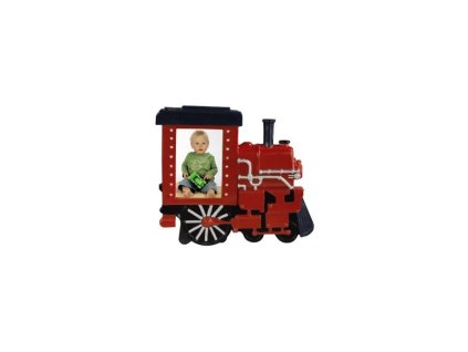 Portrétový rám Lokomotíva, 5,5x7,5 cm, červený