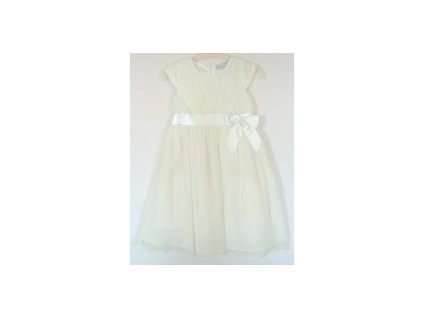 Slávnostné dievčenské šaty biele