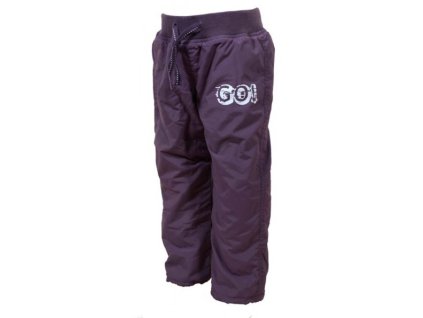 Nohavice podšité fleccovou podšívkou fialová