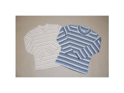 Polorolák zateplený modrý pásik