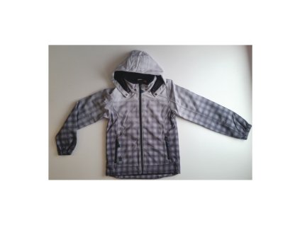 Chlapčenská sofsellová bunda kocka