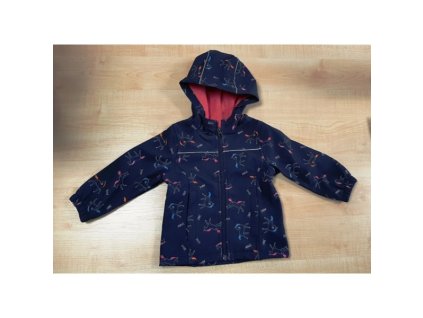 Dievčenská softshellová bunda jednorožec