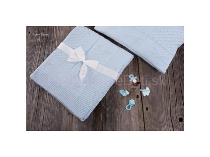 Pletená Detská deka, vzor "Crown",