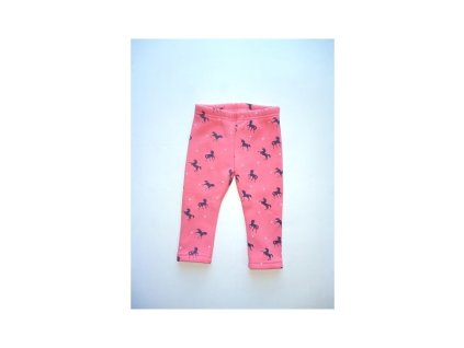 Dievčenské termo legíny s kožúškom lososové - vzor