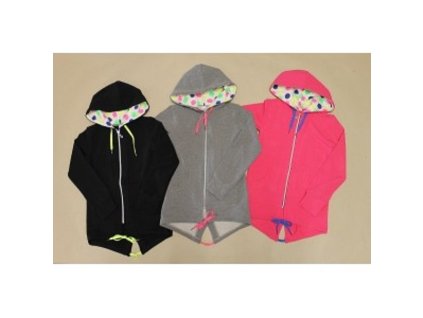 Mikina ružová s kapucou