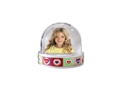 Snehová guľa s fotkou