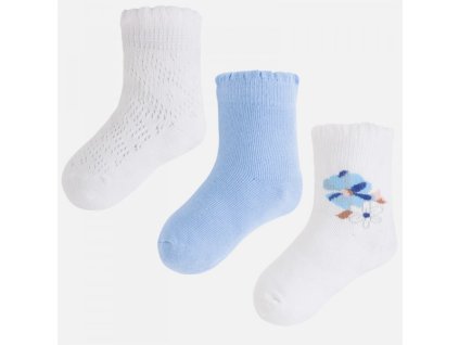 Dievčenské ponožky MAYORAL 10181 biela - modrá