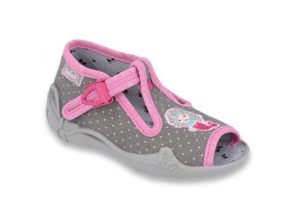 Papučky BEFADO šedoružové