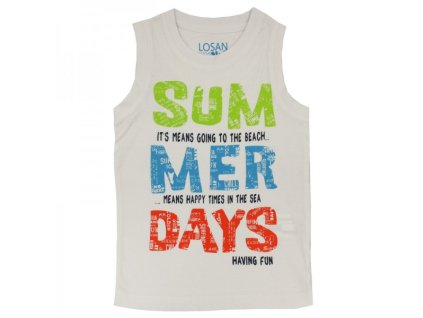 Chlapčenské tielko LOSAN biele