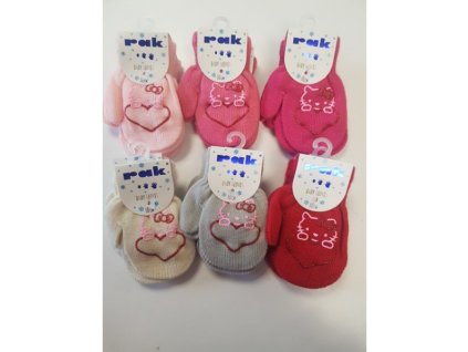 Detské rukavice palcové 10 cm rôzne farby