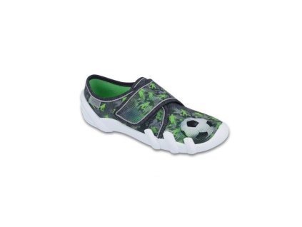 Papučky BEFADO futbal zelené