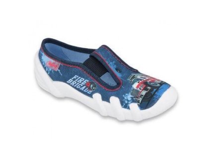 Papuče BEFADO modré hasiči