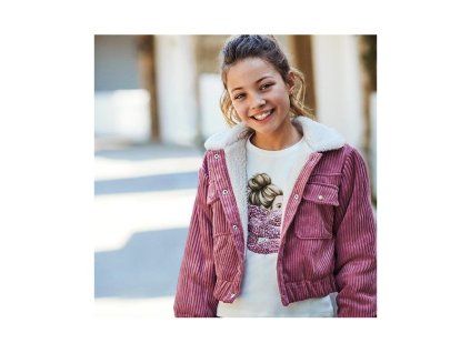 Dievčenský kabátik MAYORAL 7407 ružová