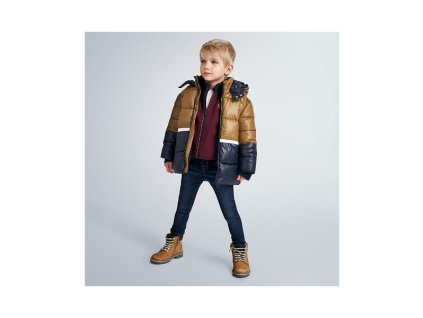 Chlapčenská zimná bunda MAYORAL 4471 mocca