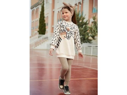 Dievčenské kamašle MAYORAL 10582 hnedé melír