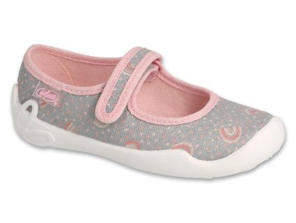 Dievčenské papučky balerínky BEFADO Dúha trblietavé