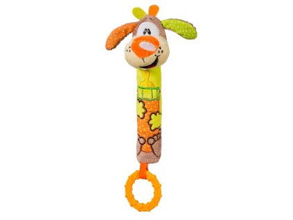 BABYONO Hračka pískacia s hryzačkou Psík