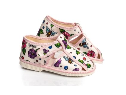 Dievčenské papuče Manik Kvietky
