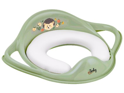 MALTEX Redukcia na WC s úchytmi mäkká The Nature Buddies Ježko Green