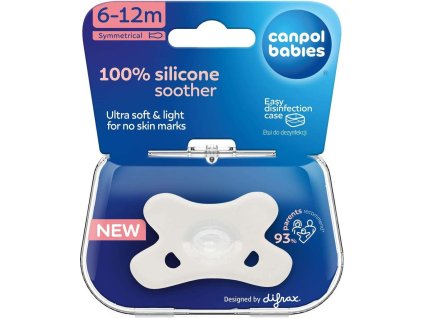 Canpol babies Cumlík 100% silikónový symetrický 6 12m
