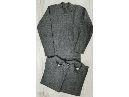 Detský polorolák rebro tmavošedý