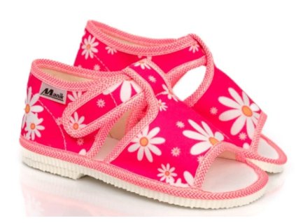 Dievčenské papuče Manik Kvietky