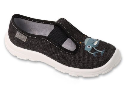 Chlapčenské papučky BEFADO čierne robot 975X196