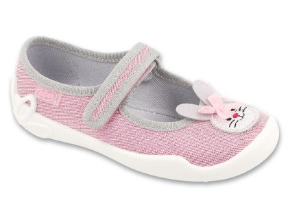 Dievčenské papučky balerínky BEFADO zajko 114X562