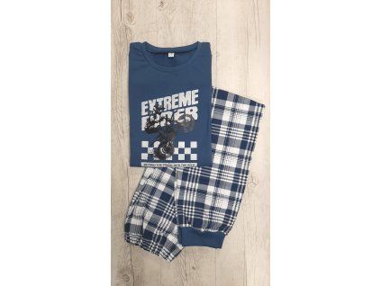 Chlapčenské pyžamo modré vzor