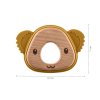 Silikónové drevené hryzátko Koala, Sand Beige