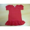 Bavlnené šaty s volánikom, červené